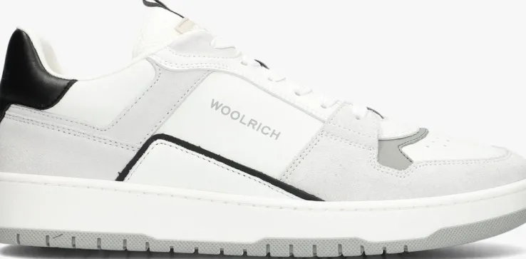 witte woolrich lage sneakers low basket