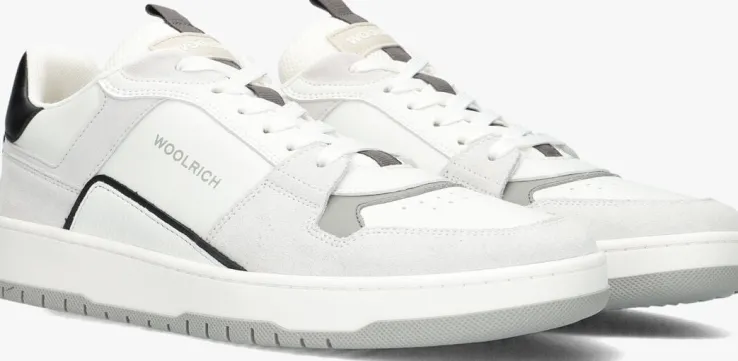 witte woolrich lage sneakers low basket