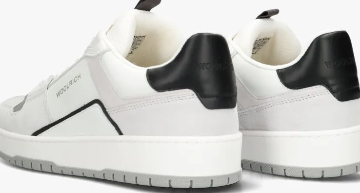 witte woolrich lage sneakers low basket