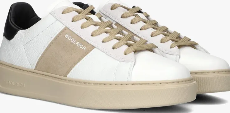 witte woolrich lage sneakers classic court man