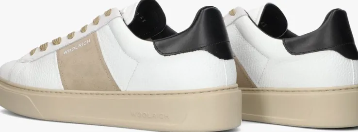 witte woolrich lage sneakers classic court man