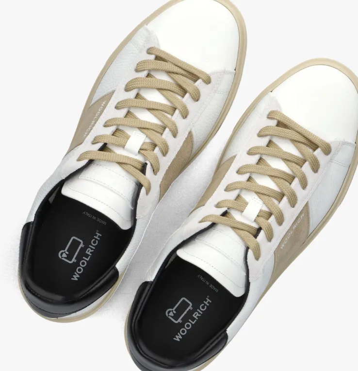 witte woolrich lage sneakers classic court man