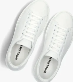 witte woolrich lage sneakers classic court dames