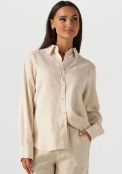 witte y.a.s. blouses yasflaxy ls linen shirt noos