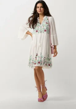witte y.a.s. mini jurk yaschella 3/4 tunic dress s. fest