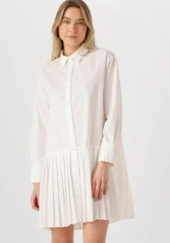 witte y.a.s. mini jurk yaselli ls shirt dress s. noos