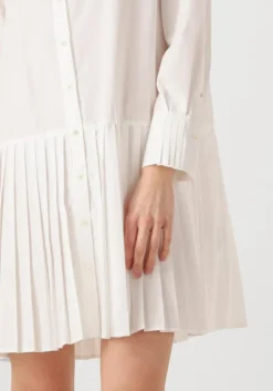 witte y.a.s. mini jurk yaselli ls shirt dress s. noos