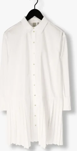 witte y.a.s. mini jurk yaselli ls shirt dress s. noos