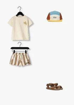 witte your wishes korte broek bold stripes relaxed shorts