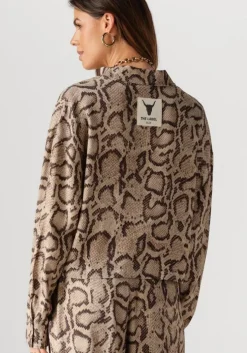 zand alix the label blouses ladies woven snake twill blouse