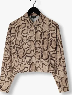 zand alix the label blouses ladies woven snake twill blouse