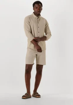 zand anerkjendt korte broek aklt james cot/linen ela shorts