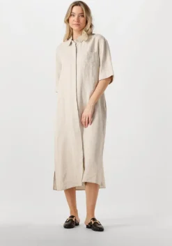 zand by-bar midi jurk bruno linnen dress