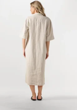 zand by-bar midi jurk bruno linnen dress