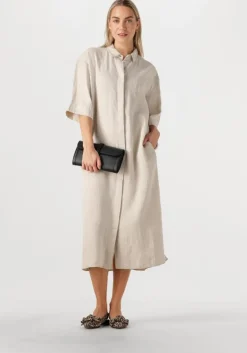 zand by-bar midi jurk bruno linnen dress