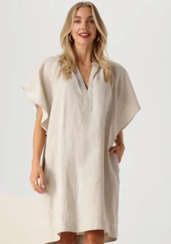 zand by-bar mini jurk vina linnen dress