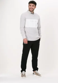 zand calvin klein casual overhemd monogram badge shirt