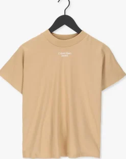 zand calvin klein t-shirt stacked logo loose tee