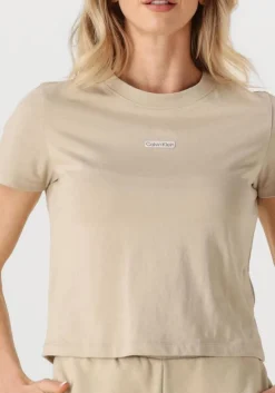 zand calvin klein t-shirt placed institutional baby tee