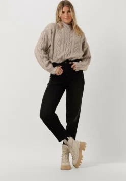zand co'couture trui jenesse cable crop knit
