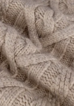 zand co'couture trui jenesse cable crop knit