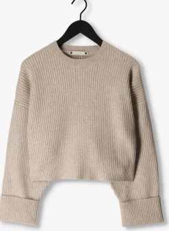 zand co'couture trui row box knit o-knit