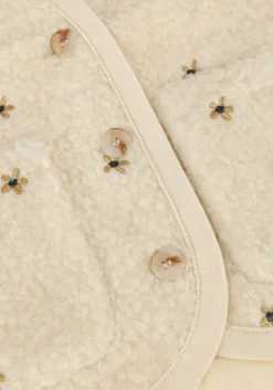 zand daily7 gilet teddy gilet embroidery