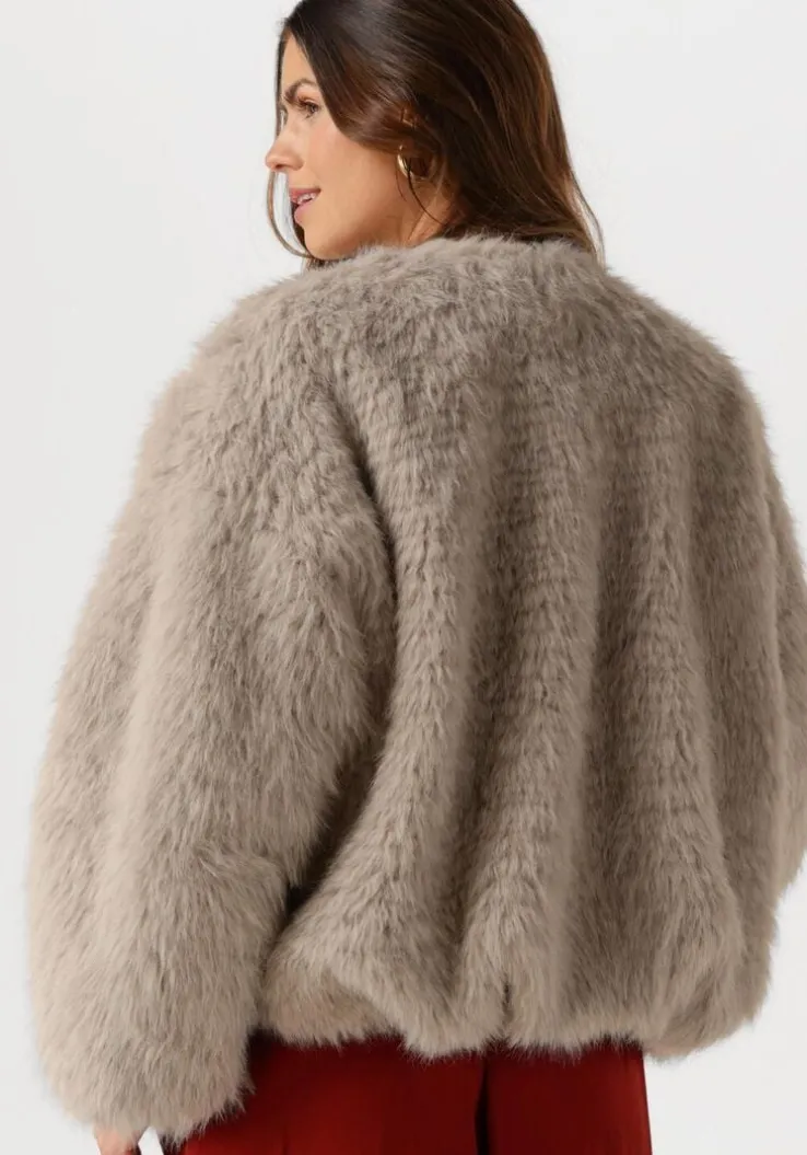 zand drykorn faux fur jas kilchurn
