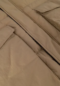 zand drykorn gewatteerde jas maron 134104