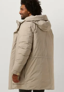 zand elvine gewatteerde jas povel