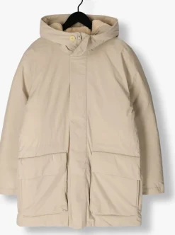 zand elvine gewatteerde jas povel