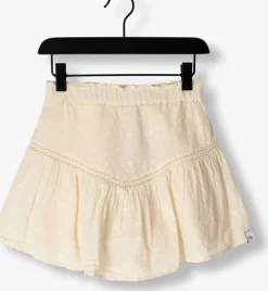 zand indian blue jeans minirok lace ruffle skirt