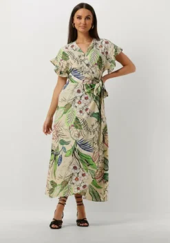 zand jansen amsterdam maxi jurk wb566 printed wrap long dress