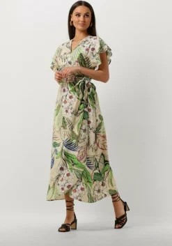 zand jansen amsterdam maxi jurk wb566 printed wrap long dress