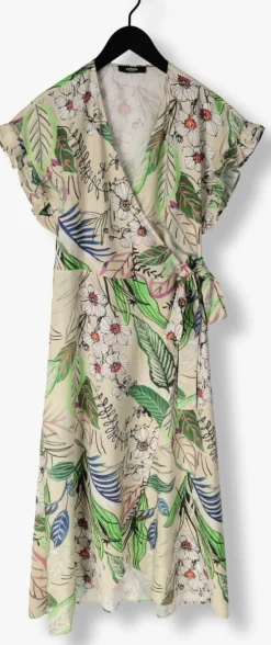 zand jansen amsterdam maxi jurk wb566 printed wrap long dress