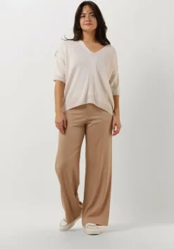 zand knit-ted wijde broek wendy
