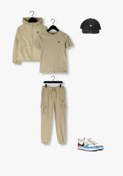 zand lyle & scott cargobroeken cargo sweatpant