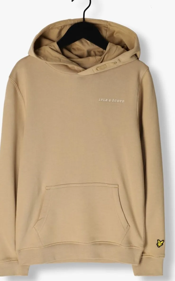 zand lyle & scott truien/vesten script embroidered hoodie