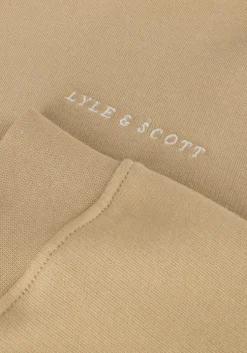 zand lyle & scott truien/vesten script embroidered hoodie