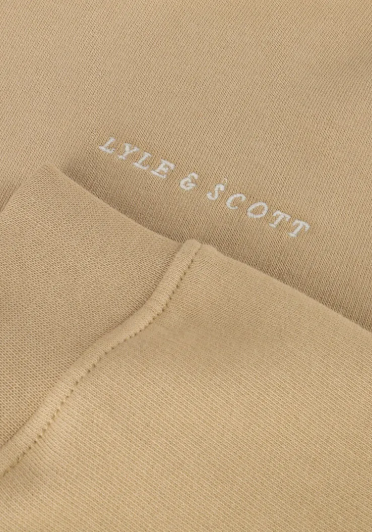 zand lyle & scott truien/vesten script embroidered hoodie