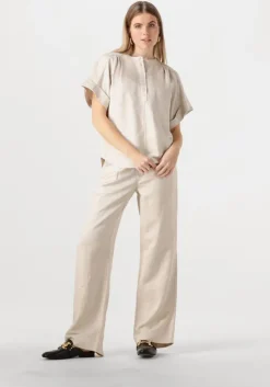 zand minus wijde broek sabbi linen pant