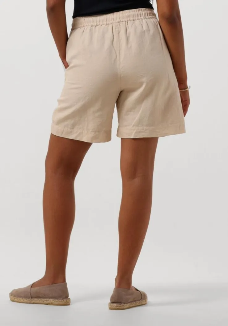 zand neo noir broeken shea linen shorts