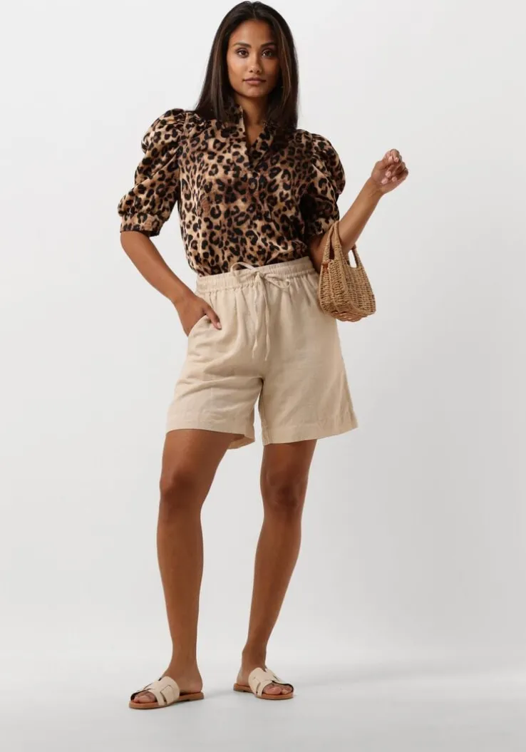 zand neo noir broeken shea linen shorts
