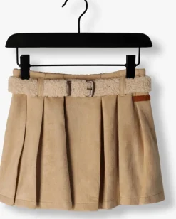 zand nono jeans nella girls suedine short sand