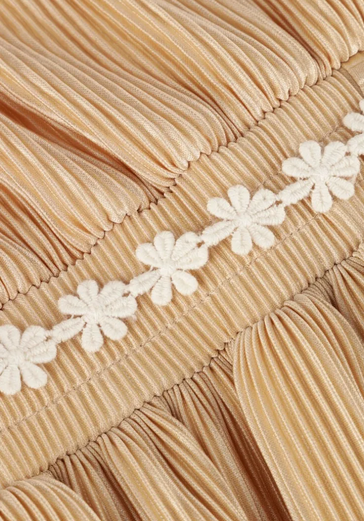 zand nono mini jurk merel plissee dress