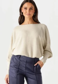 zand nukus trui batwing pullover plain