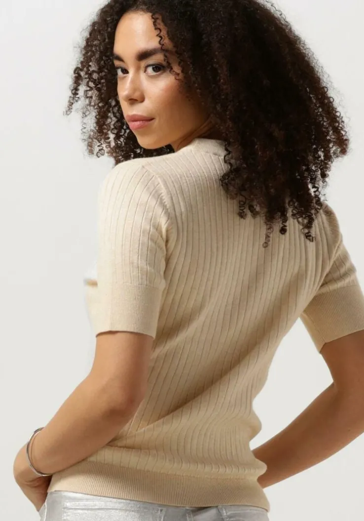 zand object t-shirt objnoelle s/s knit t-shirt