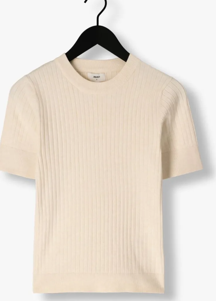 zand object t-shirt objnoelle s/s knit t-shirt