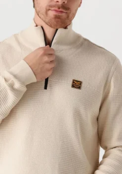 zand pme legend trui half zip collar cotton mouline