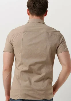 zand pure path casual overhemd pique shortsleeve button up shirt